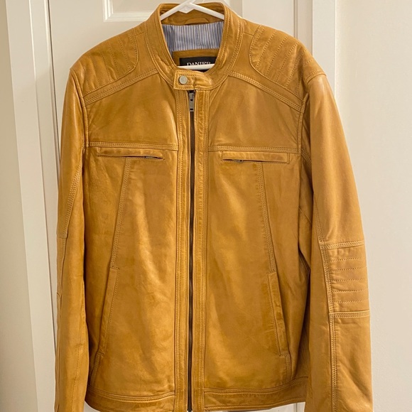 Brand New Tan Genuine leather mens jacket from Danier Leather - Picture 1 of 16